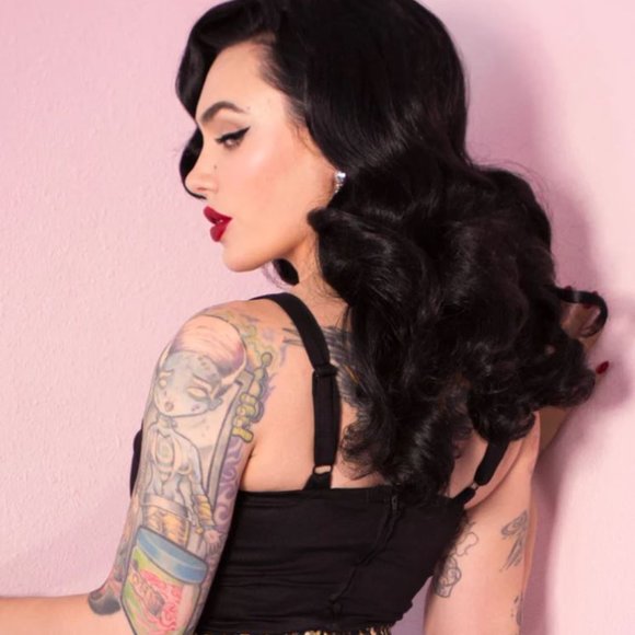 Black Maneater top from Vixen by Micheline Pitt - Picture 2 of 2